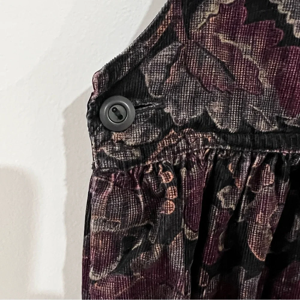 Woodward Vintage Black Floral Tapestry Sleeveless Dress Women’s Sz 6 - Picture 5 of 10